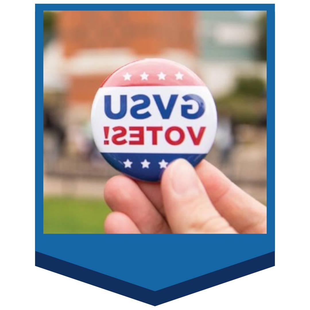 GVSU votes pin